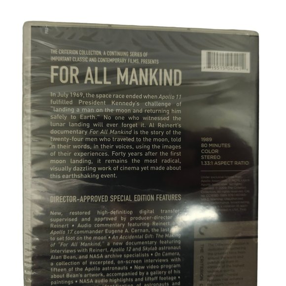 Al Reinert For All Mankind Criterion Collection DVD Apollo 11 NASA Moon Landing - Picture 4 of 6